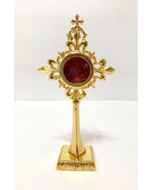 RELICÁRIO DOURADO 19,5CM DE ALTURA
