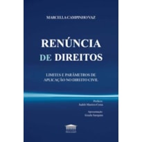RENUNCIA DE DIREITOS - LIMITES E PARAMETROS DE APLICACAO NO DIREITO CIVIL
