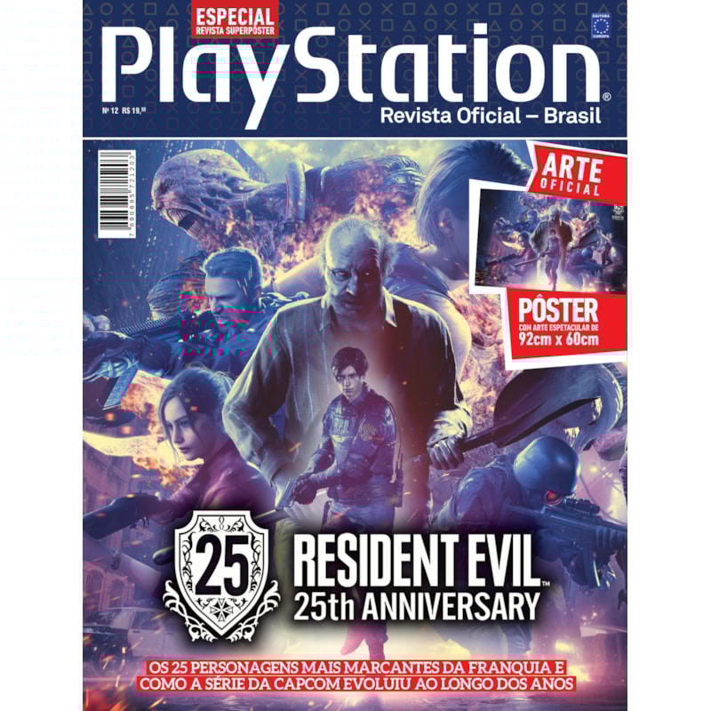 RESIDENT EVIL 25TH ANNIVERSARY - SUPERPÔSTER PLAYSTATION