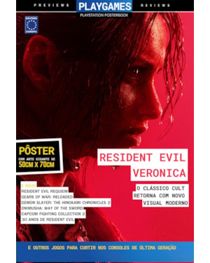 RESIDENT EVIL VERONICA (VERSÃO LISA, SEM DOBRAS, ENVIADA EM TUBO PROTETOR) - SUPERPÔSTER PLAYGAMES