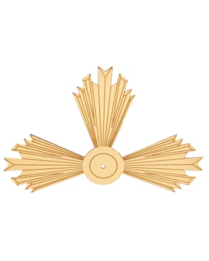 RESPLENDOR 13CM DE ALTURA DOURADO