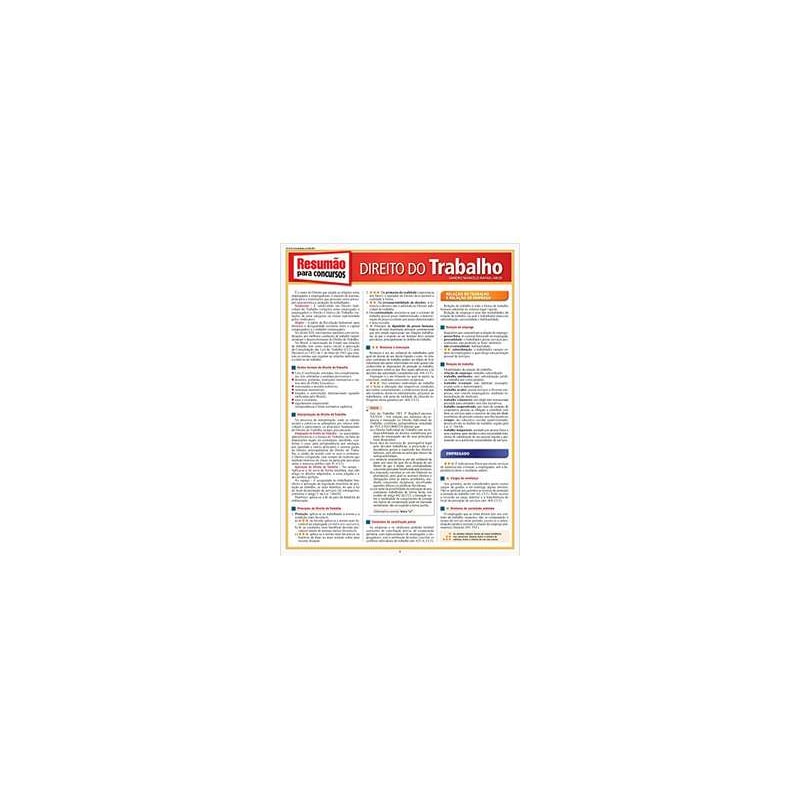 RESUAMAO CONCURSOS DIREITO DO TRABALHO
