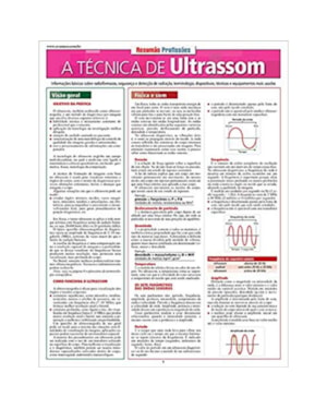 RESUMÃO - A TÉCNICA DE ULTRASSOM