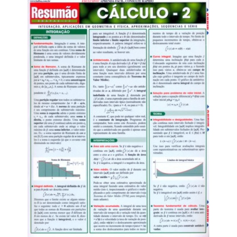 RESUMAO - CALCULO 2