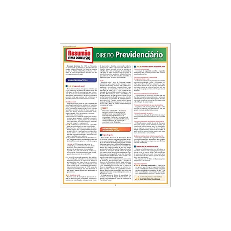 RESUMAO CONCURSOS DIREITO PREVIDENCIARIO