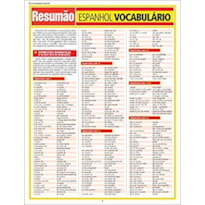 RESUMAO ESPANHOL VOCABULARIO - 1ª