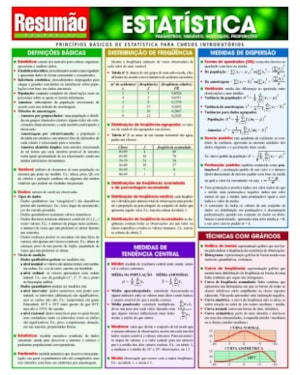 RESUMÃO EXATAS - 13 ESTATÍSTICA PRINCÍPIOS BÁSICOS DE ESTATÍSTICA PARA CONCURSOS INTRODUTÓRIOS
