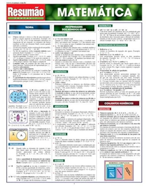 RESUMÃO EXATAS - 7 MATEMÁTICA