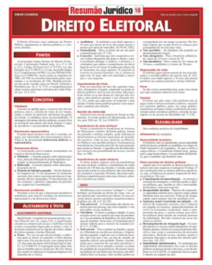 RESUMÃO JURÍDICO 18 - DIREITO ELEITORAL