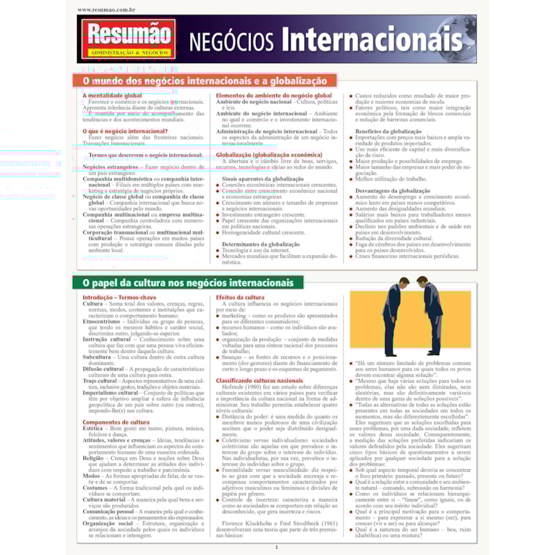 RESUMAO NEGOCIOS INTERNACIONAIS