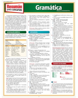 RESUMÃO PARA CONCURSOS - GRÁMATICA