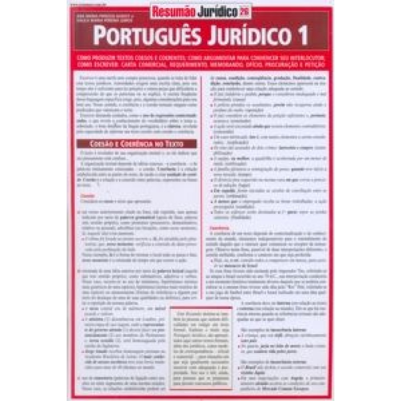 RESUMAO - PORTUGUES JURIDICO 1