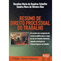 RESUMO DE DIREITO PROCESSUAL DO TRABALHO