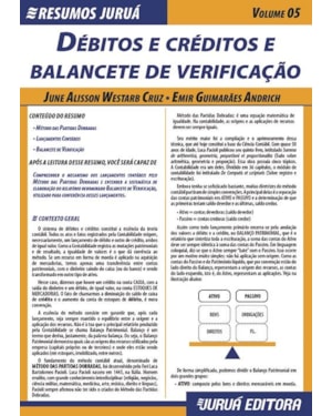 RESUMOS JURUÁ - CONTÁBIL - DÉBITOS E CRÉDITOS E BALANCETE DE VERIFICAÇÃO - VOLUME 05
