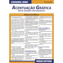 RESUMOS JURUÁ - LÍNGUA PORTUGUESA - ACENTUAÇÃO GRÁFICA - NOVO ACORDO ORTOGRÁFICO - VOLUME 01