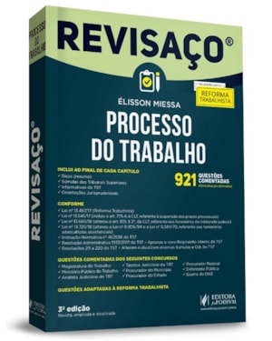 REVISAÇO - PROCESSO DO TRABALHO