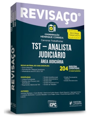 REVISAÇO - TST- ANALISTA JUDICIÁRIO - ÁREA JUDICIÁRIA