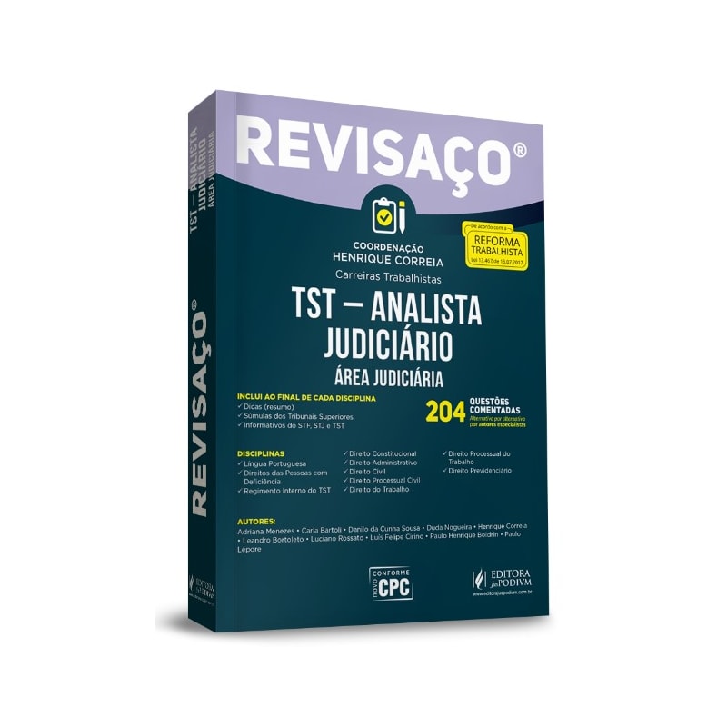 REVISAÇO - TST- ANALISTA JUDICIÁRIO - ÁREA JUDICIÁRIA