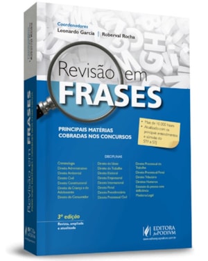 REVISÃO EM FRASES - PRINCIPAIS MATÉRIAIS COBRADAS NOS CONCURSOS