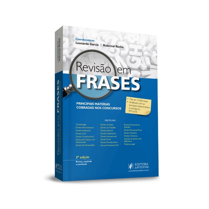 REVISÃO EM FRASES - PRINCIPAIS MATÉRIAIS COBRADAS NOS CONCURSOS