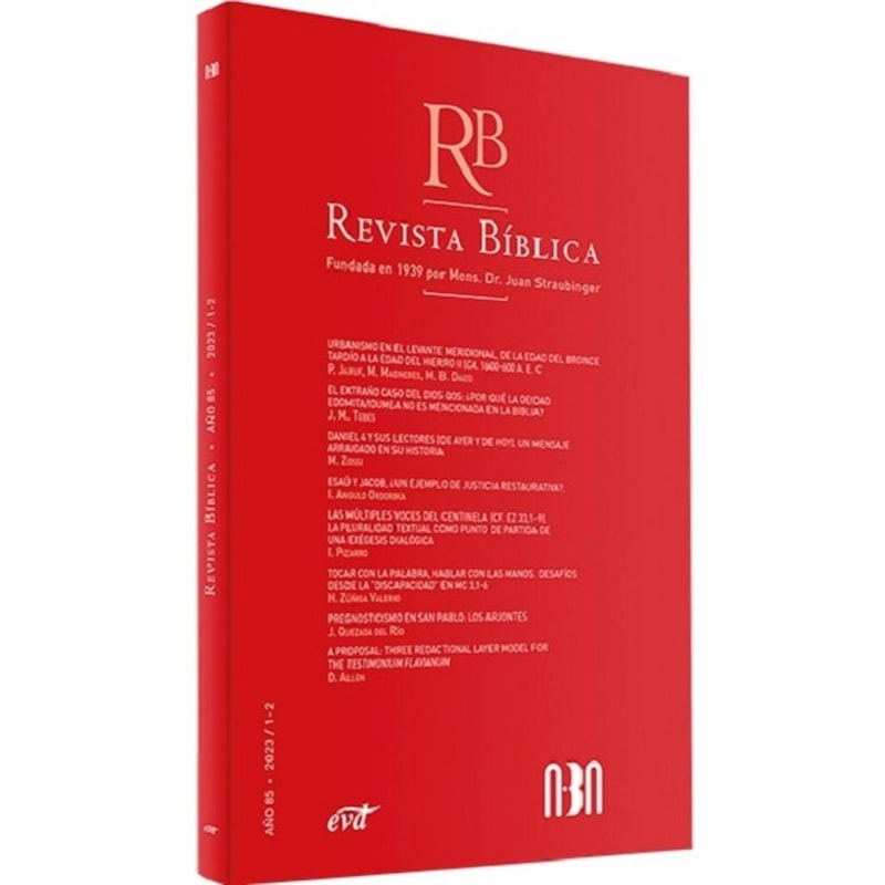 REVISTA BIBLICA 2023 1/2