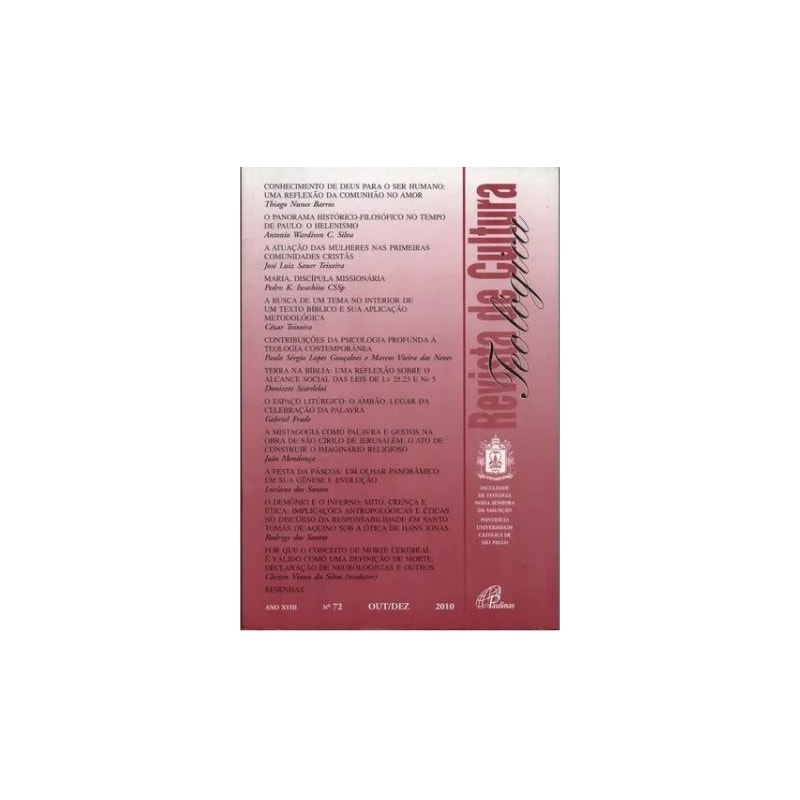 REVISTA DE CULTURA TEOLOGICA - 1º