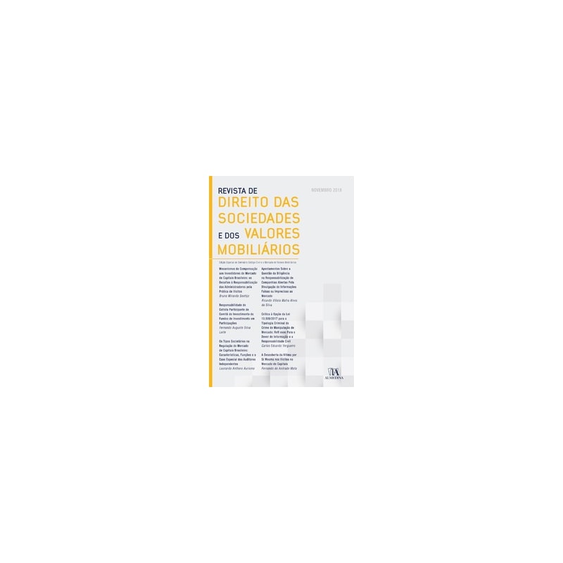 Revista de direito das sociedades e dos valores mobiliários: especial