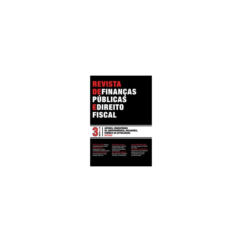 Revista de finanças públicas e direito fiscal : Ano III - número 3 - outono