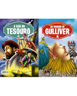 REVISTA EM QUADRINHOS CLÁSSICOS EDIÇÃO 02 - A ILHA DO TESOURO + AS VIAGENS DE GULIVER