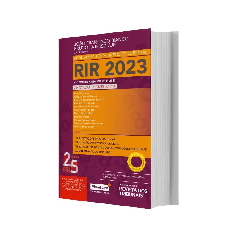 RIR - REGULAMENTO DO IMPOSTO DE RENDA 2023