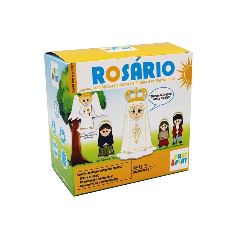 ROSÁRIO COM NOSSA SENHORA DE FÁTIMA E OS PASTORINHOS