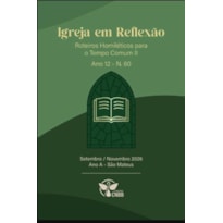 ROTEIROS HOMILÉTICOS PARA O TEMPO COMUM II - Nº 60 - ANO A - SETEMBRO / NOVEMBRO 2026