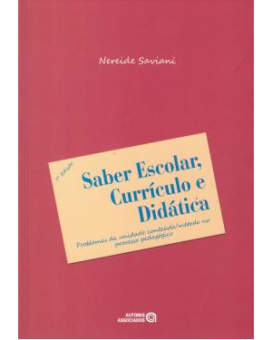 SABER ESCOLAR, CURRICULO E DIDATICA