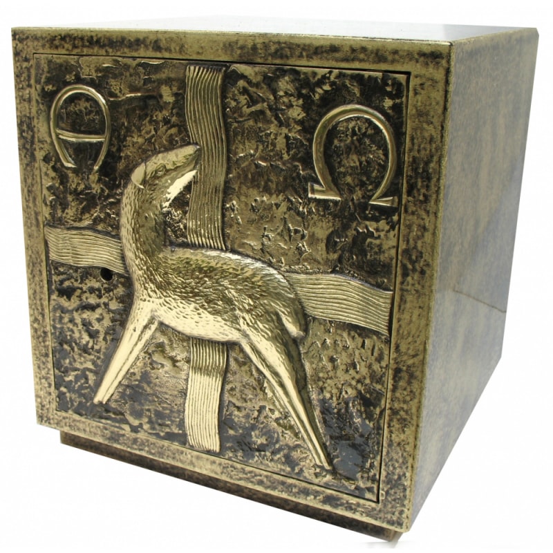 SACRÁRIO CORDEIRO 30CM DE ALTURA DOURADO