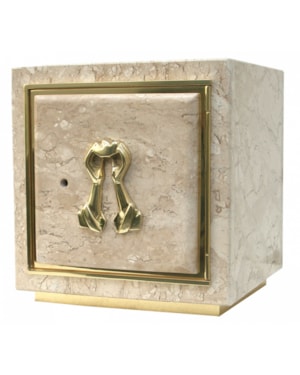 SACRÁRIO MAOS COM PAO MESA 35CM DE ALTURA MARMORE