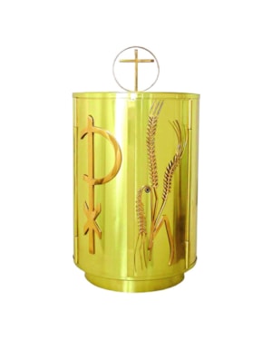 SACRÁRIO PX TRIGO 40CM DE ALTURA DOURADO