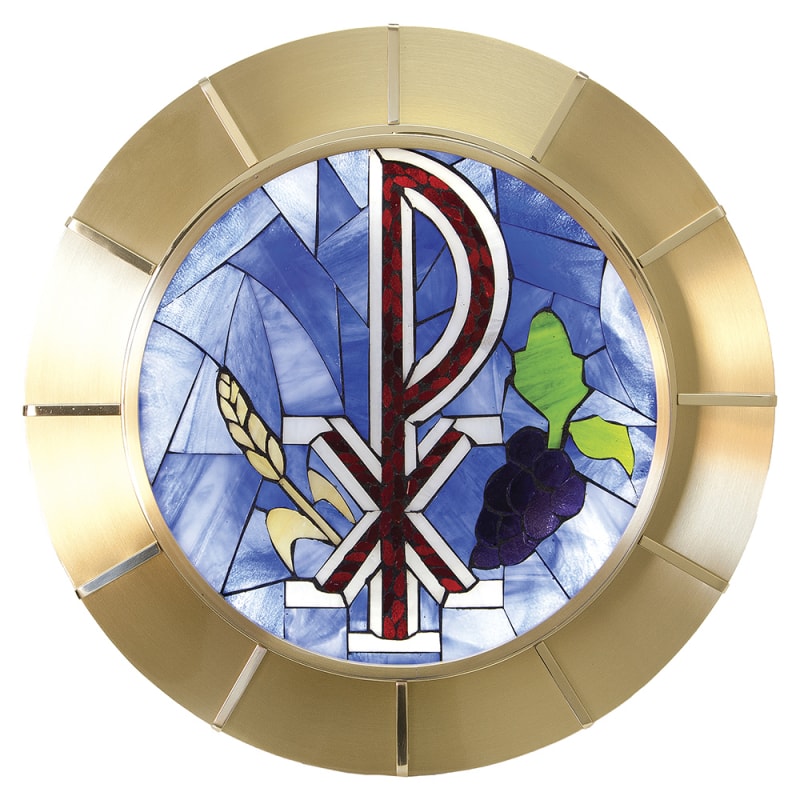 SACRÁRIO PX VITRAL COM ILUMINAÇÃO 40CM DE ALTURA