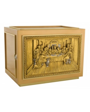 SACRÁRIO SANTA CEIA 46CM DE ALTURA DOURADO