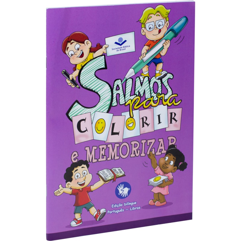 SALMOS PARA COLORIR E MEMORIZAR - PORTUGUÊS E LIBRAS: TRADUÇÃO NOVOS LEITORES (TNL)