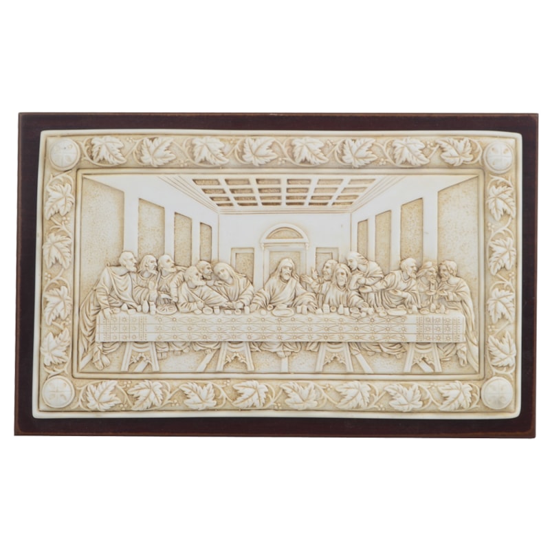SANTA CEIA DE MESA DE MESA E PAREDE 13CM DE ALTURA