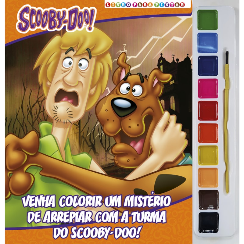 SCOOBY-DOO LIVRO PARA PINTAR COM AQUARELA