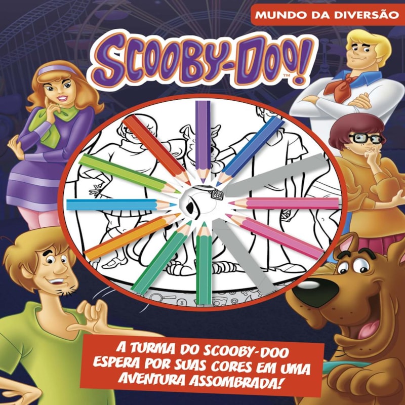 SCOOBY-DOO MUNDO DA DIVERSÃO: 12 LÁPIS DE COR