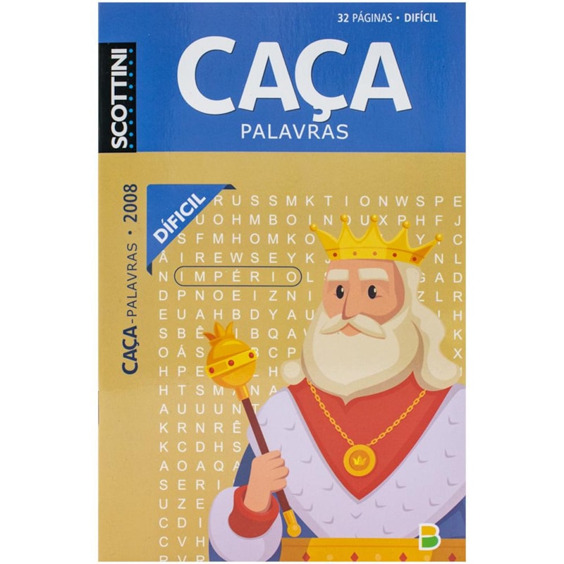 SCOTTINI CAÇA-PALAVRAS (32P) N.2008 (DIFÍCIL)