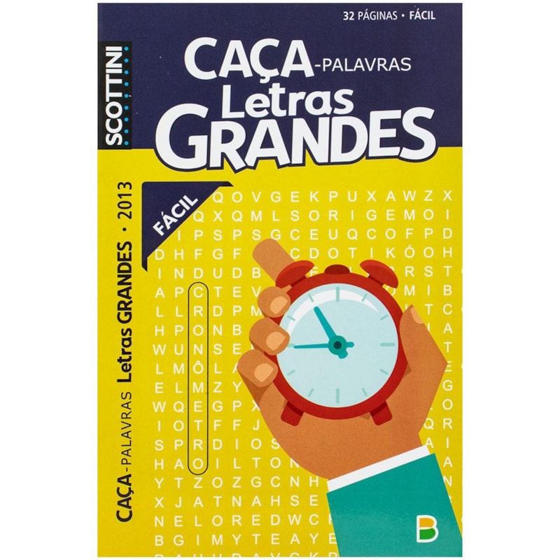 SCOTTINI CAÇA-PALAVRAS LETRAS GRANDES (32P) N.2013 (FÁCIL)