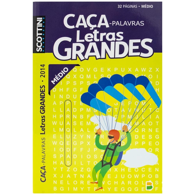 SCOTTINI CAÇA-PALAVRAS LETRAS GRANDES (32P) N.2014 (MÉDIO)