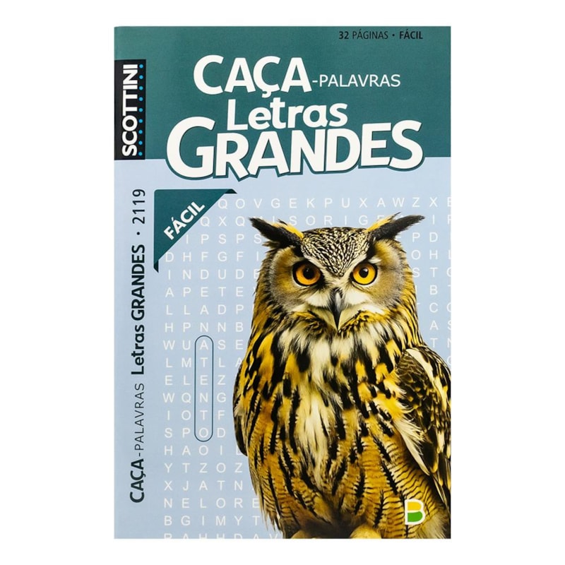 SCOTTINI CAÇA-PALAVRAS LETRAS GRANDES (32P) N.2119 (FÁCIL)