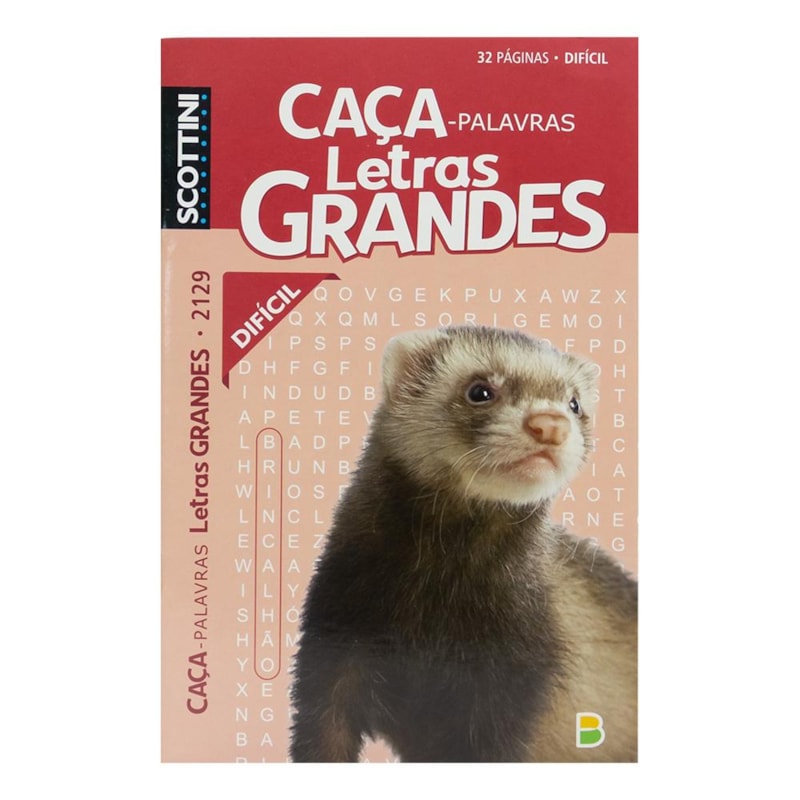 SCOTTINI CAÇA-PALAVRAS LETRAS GRANDES (32P) N.2129 (DIFÍCIL)