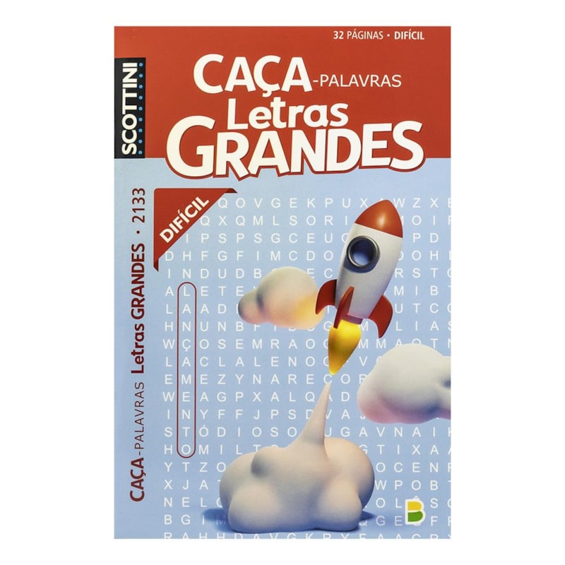 SCOTTINI CAÇA-PALAVRAS LETRAS GRANDES (32P) N.2133 (DIFÍCIL)