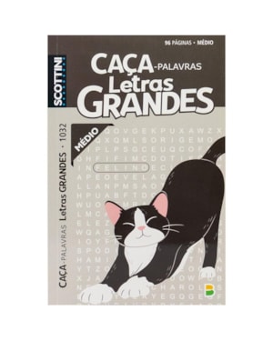 SCOTTINI CAÇA-PALAVRAS LETRAS GRANDES (96P) N.1032 (MÉDIO)