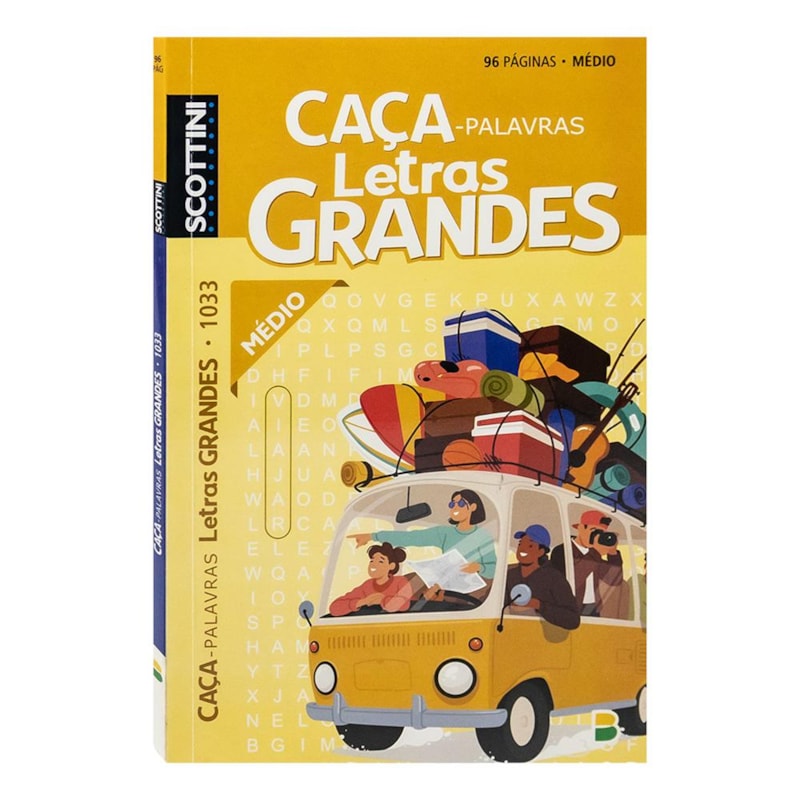 SCOTTINI CAÇA-PALAVRAS LETRAS GRANDES (96P) N.1033 (MÉDIO)